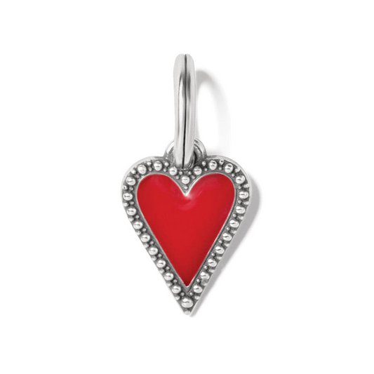 Brighton Dazzling Heart Charm Red