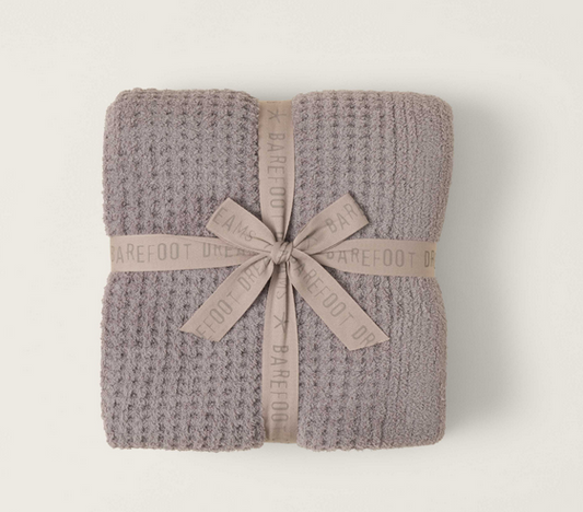 Barefoot Dreams CozyChic Waffle Throw 54x72-Beach Rock