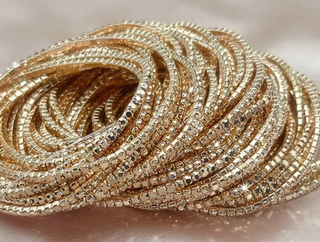 Coastal Grit Shimmer Bracelets Rose Gold