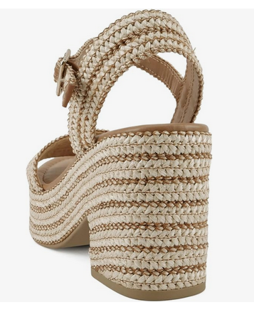Castle Raffia Platform Wedge