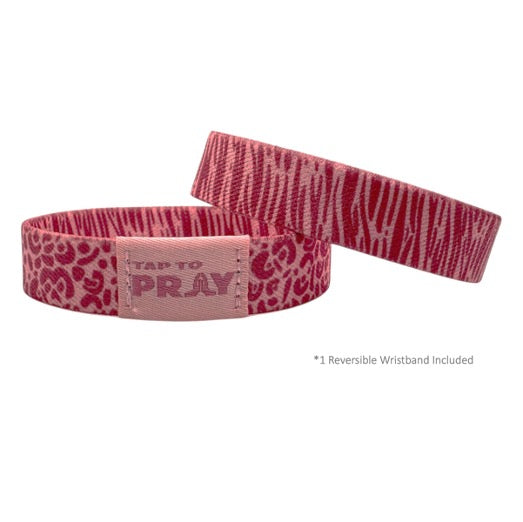 Tap to Pray Wristbands Safari Rose