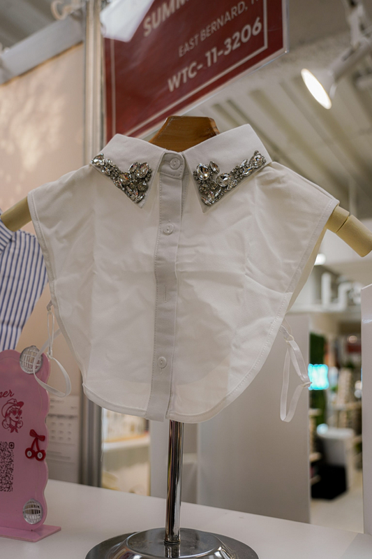 White Jeweled Corporate Collar