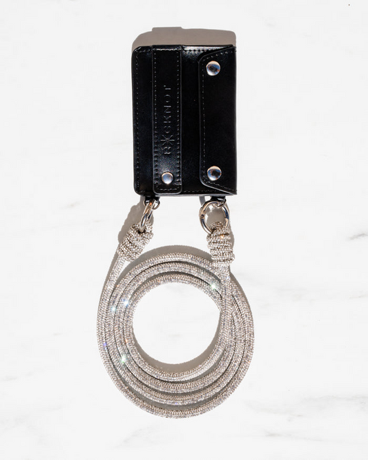 ROCKNOT the Phonepack - Leather Wallet +Rhinestone Strap