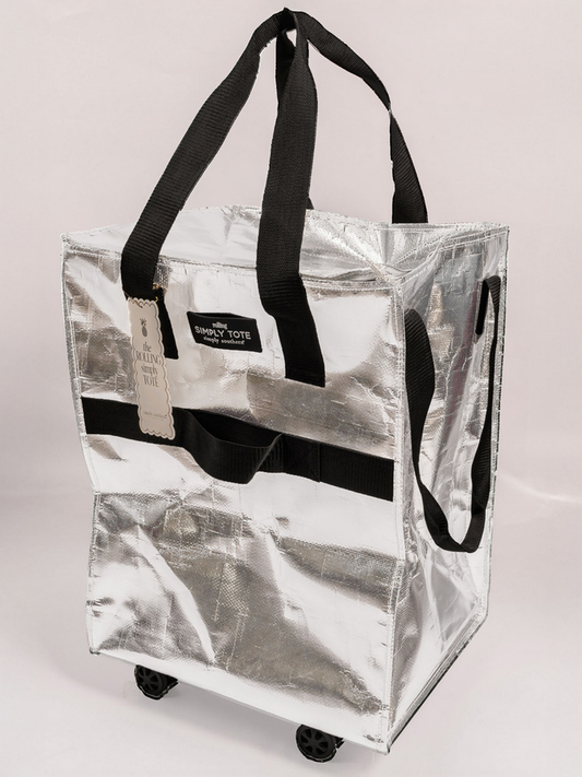 Simply Southern Silver Rolling Tote