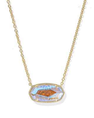 Kendra Scott Elisa Stmt Necklace -- Gold Dichroic