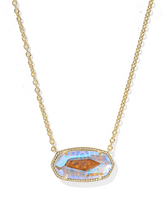 Kendra Scott Elisa Stmt Necklace -- Gold Dichroic