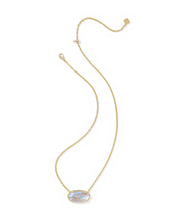 Kendra Scott Elisa Stmt Necklace -- Gold Dichroic