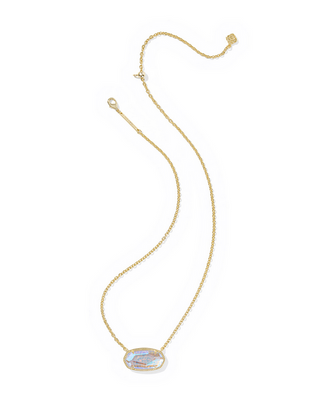 Kendra Scott Elisa Stmt Necklace -- Gold Dichroic