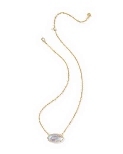 Kendra Scott Elisa Stmt Necklace -- Gold Dichroic