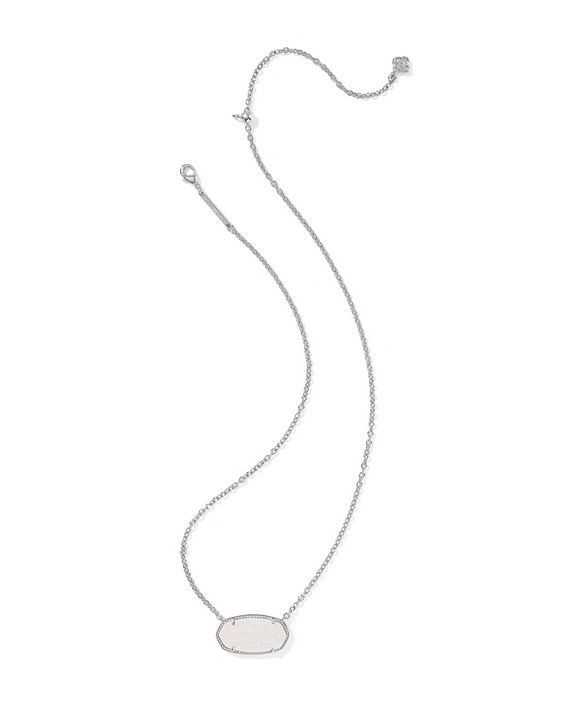 Kendra Scott Elisa Stmt Necklace -- Rhod Iri Drusy