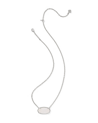 Kendra Scott Elisa Stmt Necklace -- Rhod Iri Drusy