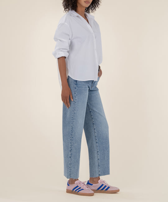 Kut Gwen Acute High Rise Wide Leg Denim