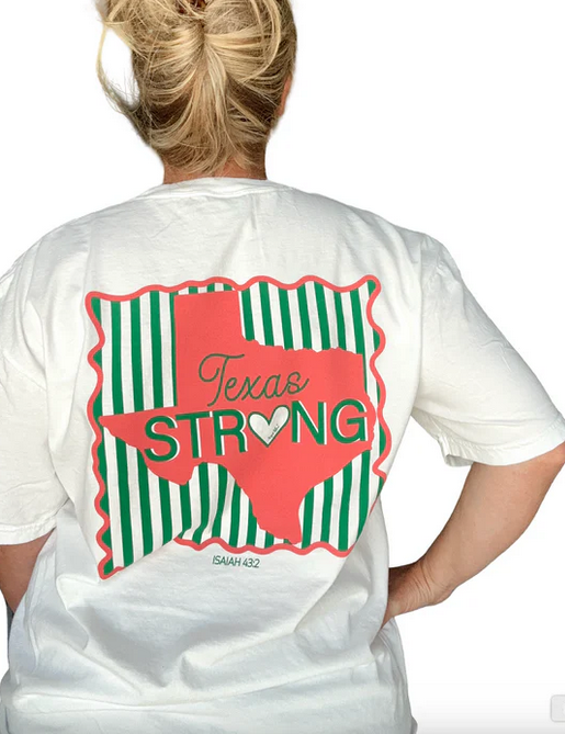 Texas Strong Pink/Green Tee