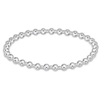 Enewton Extends- Classic Grateful Pattern 4mm Bead Bracelet- Sterling