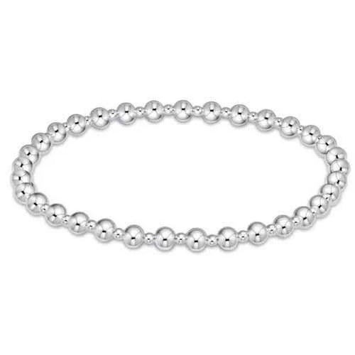 Enewton Extends- Classic Grateful Pattern 4mm Bead Bracelet- Sterling