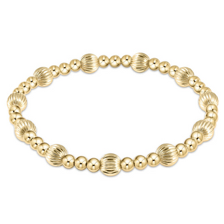 Enewton Extends- Dignity Sincerity Pattern 5mm Bead Bracelets- Gold