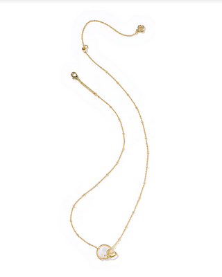 Kendra Scott Football Helmet Pndt Nck Gold Ivory MOP