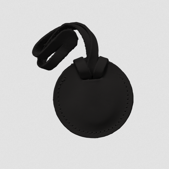 JH #1411 Treasure Tag - Black Leather