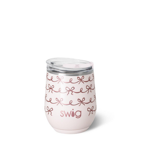 Swig Pretty in Pink Stemless Wine Cup 12oz