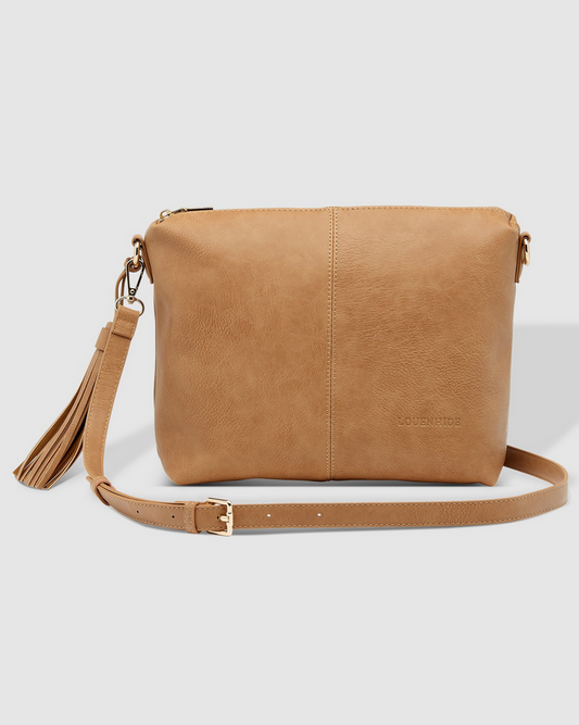 Louenhide Daisy Camel Stripe Crossbody Bag