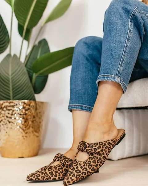 Corkys Knotty but Nice Leopard Mule