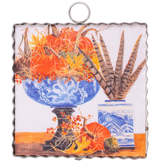RTC Mini Gallery Blue Bowl Velvet Pumpkin