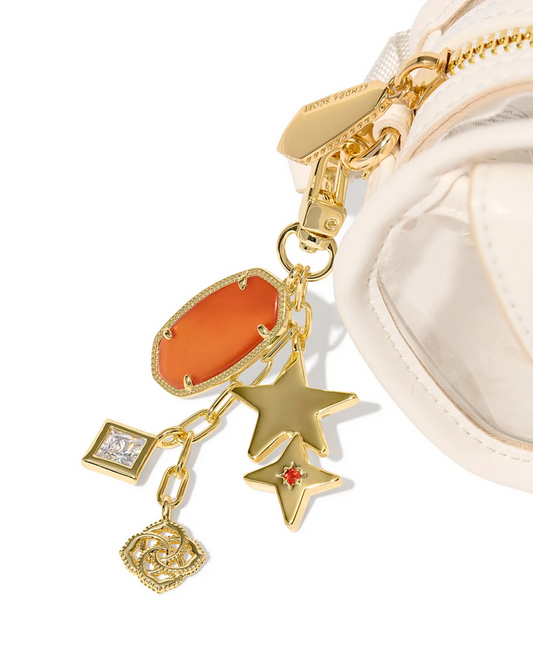 Kendra Scott Game Day Bag Charm Dark Orange