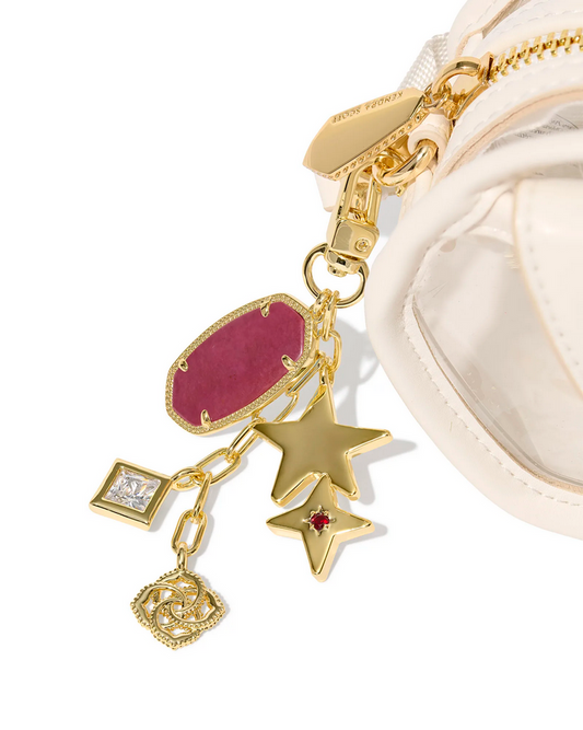 Kendra Scott Game Day Bag Charm Maroon