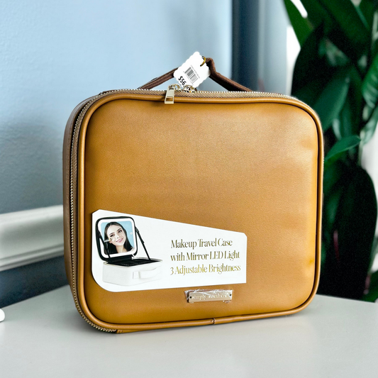 Coco Faux Leather Travel Makeup Bag
