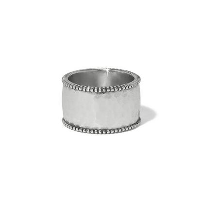 Brighton Silver Pretty Tough Gem Wide Band Ring