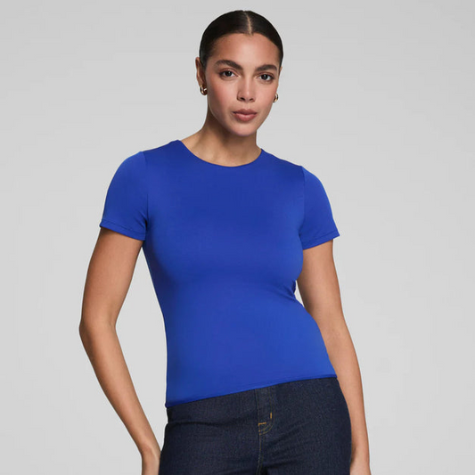 SPANX Smooth Jersey Cerulean Crewneck Tee