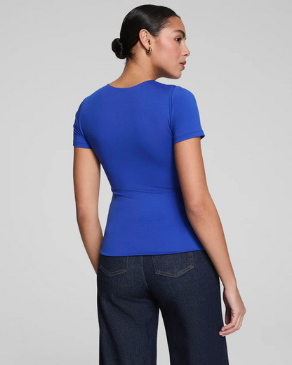 SPANX Smooth Jersey Cerulean Crewneck Tee