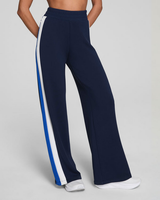 Spanx Timeless Navy Colorblock Wide Leg Pant