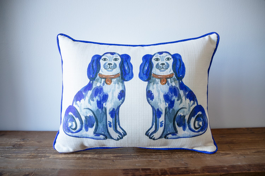 Double Dogs Pillow