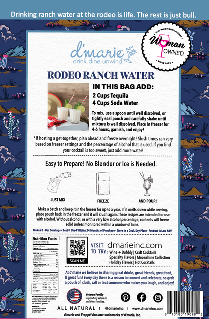 D'Marie Rodeo Ranch Water Slush Mix