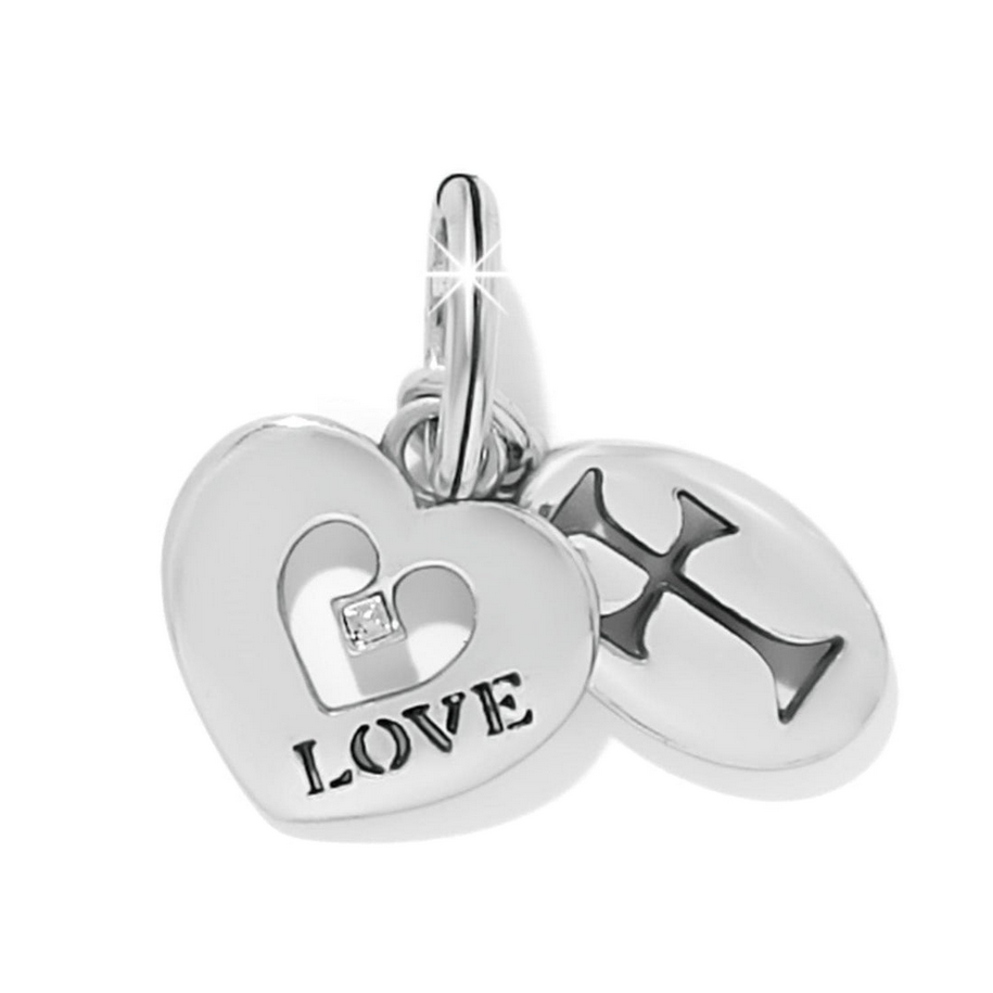 Brighton Hearts of Faith Charm