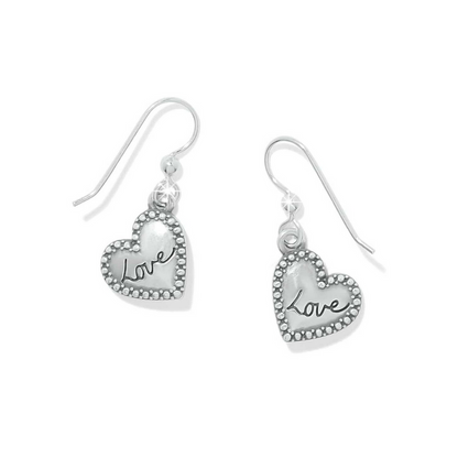 Brighton One Heart Love Earrings