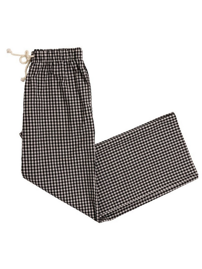 Black Gingham Pants