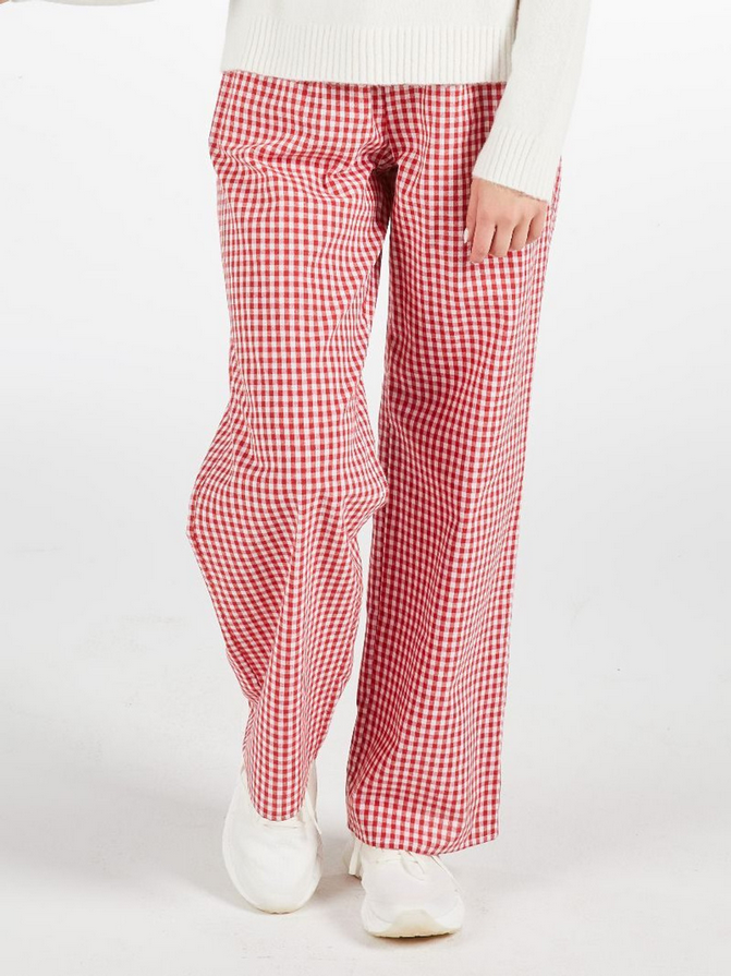 Red Gingham Pants