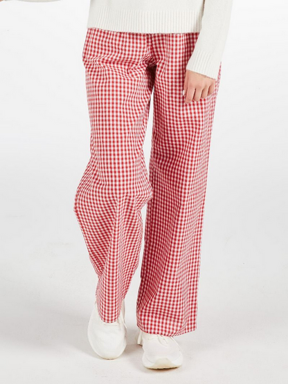 Red Gingham Pants