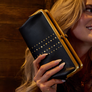 Hobo Lauren Clutch Wallet- Black