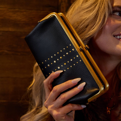 Hobo Lauren Clutch Wallet- Black
