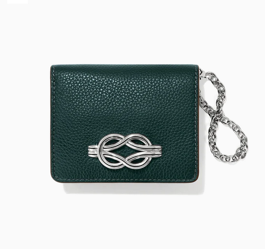 Brighton Jewel Green Interlok Harmony Small Wallet