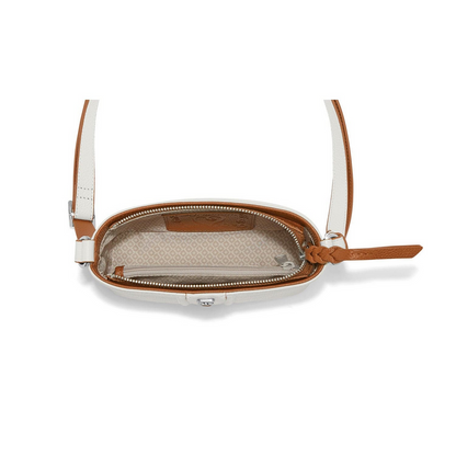 Brighton Optic White Belize Mini Crossbody