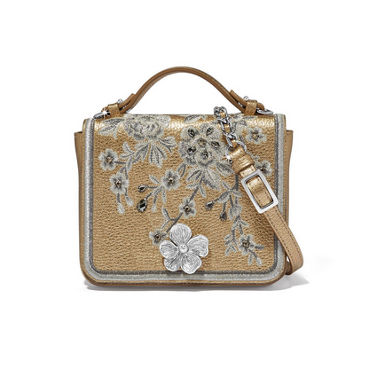 Brighton Gold Everbloom Essie Flap Bag