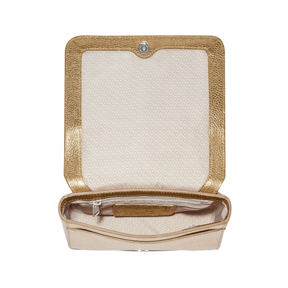 Brighton Gold Everbloom Essie Flap Bag
