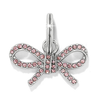 Brighton Illuminia Lt Pink Bow Charm