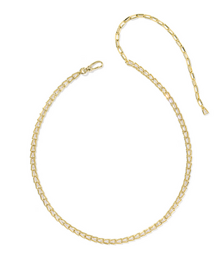 Kendra Scott Bella Tennis Necklace Gold White CZ