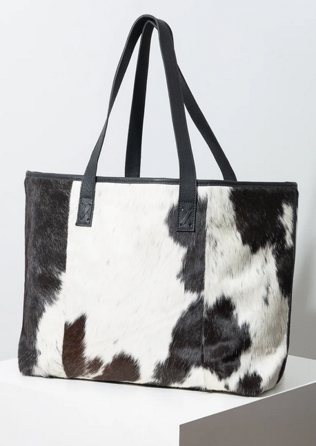 Noonday Modern Leather Cowhide Tote