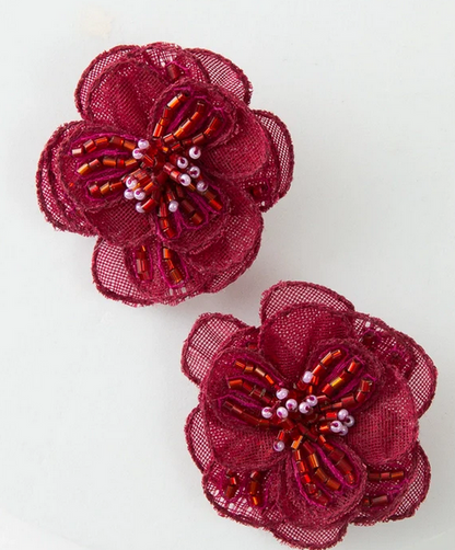 Noonday Organza Flower Earrings